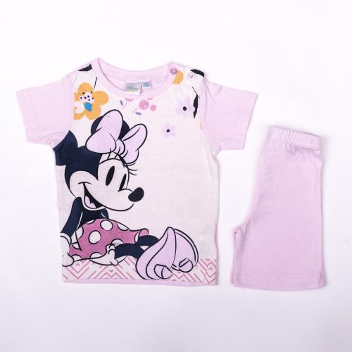 Minnie Mouse meisjes katoenen zomeroutfit - tanktop-shorts set - roze - 92