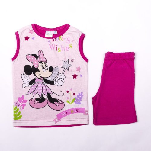 Minnie Mouse meisjes katoenen zomeroutfit - tanktop-shorts set - lichtroze - 80