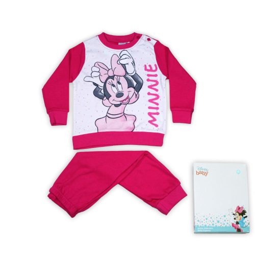 Winter katoenen baby pyjama - Minnie Mouse - roze - 80
