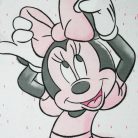 Winter katoenen baby pyjama - Minnie Mouse - lichtroze - 80