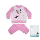 Winterse dikke katoenen baby pyjama - Minnie Mouse - lichtroze - 92