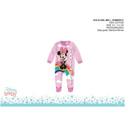   Disney Minnie Mouse baby romper - lichtroze-paars - voor baby's van 1-3 maanden