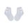 100% katoenen meisjes babysokken met gehaakt bovendeel - strikdecoratie - wit - 14-15