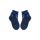 100% katoenen meisjes babysokken met gehaakt bovendeel - strikdecoratie - donkerblauw - 13-14
