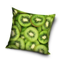 Kiwi patroon kussensloop 40x40 cm