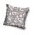 Bloem patroon kussensloop 40x40 cm - grijs