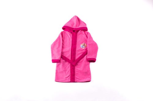 Kinderbadjas - Microfiber met capuchon - Disney Princess - 122-128 - roze