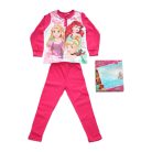 Lange dunne katoenen kinderpyjama - Prinsessen - Rapunzel, Ariel, Doornroosje print - Jersey - roze - 104