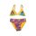 Disney prinsessen tweedelige badpak voor meisjes - bloemenprint - geel - 104