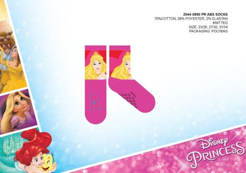 Disney Princess antislip pluche sokken voor kinderen - roze - 23-26