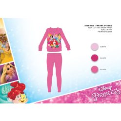   Winterse katoenen interlock kinderpyjama - Disney Princessen - roze - 116