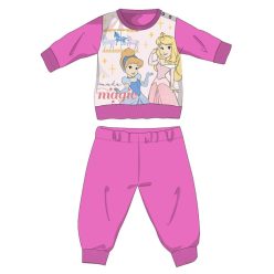   Disney Prinsessen winter dikke baby pyjama - katoenen flanellen pyjama - donkerroze - 92