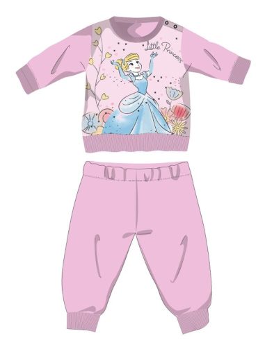 Disney Princesses winter katoenen baby pyjama - interlock pyjama - lichtroze - 86