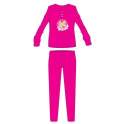   Disney prinsessen flanellen pyjama - dikke winterse kinderpyjama - roze - 110