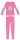 Disney prinsessen flanellen pyjama - dikke winterse kinderpyjama - roze - 104