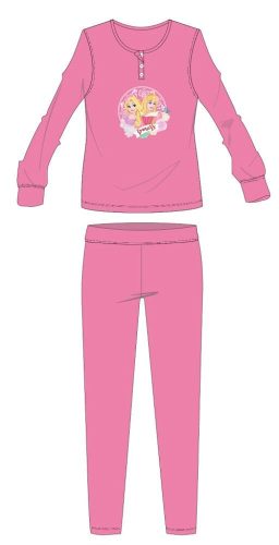 Disney prinsessen flanellen pyjama - dikke winterse kinderpyjama - roze - 110