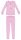 Disney prinsessen flanellen pyjama - dikke winterse kinderpyjama - lichtroze - 110
