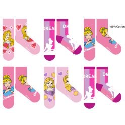 Disney Princess kinder katoenen normale sokken - 6 paar/pak