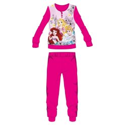   Disney prinsessen fleece pyjama - dikke winterse kinderpyjama - roze - 110