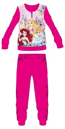 Disney Prinsessen fleece pyjama - winter dikke kinderpyjama - roze - 122