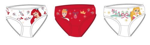 Disney Princess kerstmeisjesondergoed - 3 stuks katoenen onderbroek