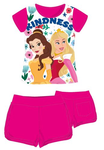 Disney Princess katoenen zomerse set - T-shirt-korte broek set - roze - 110