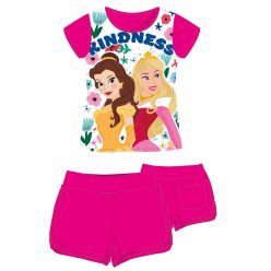  Disney Princess katoenen zomerse set - T-shirt-korte broek set - roze - 98