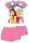 Disney Princess katoenen zomerse set - T-shirt-korte broek set - roze - 110