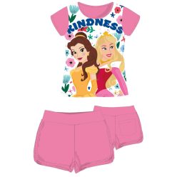   Disney prinsessen katoenen zomeroutfit - T-shirt en korte broek set - roze - 98