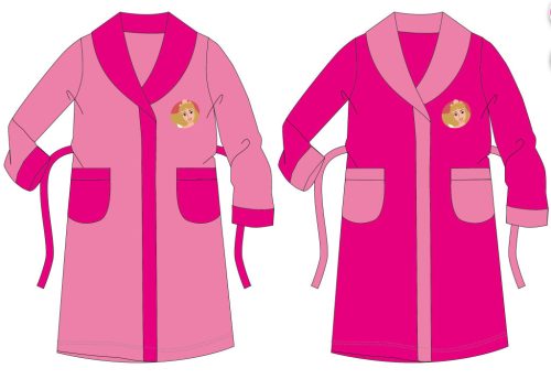 Disney prinsessen kinderkoraalbadjas - roze - 98