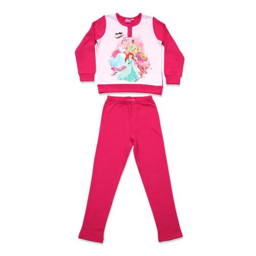 Winter flannel kinderpyjama - Prinsessen - roze - 98
