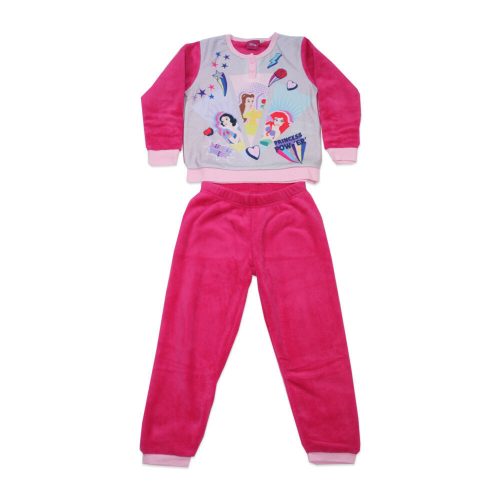 Winter kinderpyjama - Coral - Disney prinsessen - roze - 104