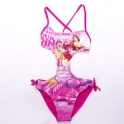 Prinsessenmeisjes badpak - trikini - roze - 122
