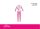 Disney prinsessen dunne katoenen kinderpyjama - jersey pyjama - roze - 110