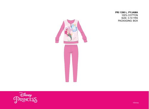 Disney prinsessen dunne katoenen kinderpyjama - jersey pyjama - roze - 110