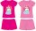 Disney Princess katoenen zomerse set - T-shirt-korte broek set - roze - 110