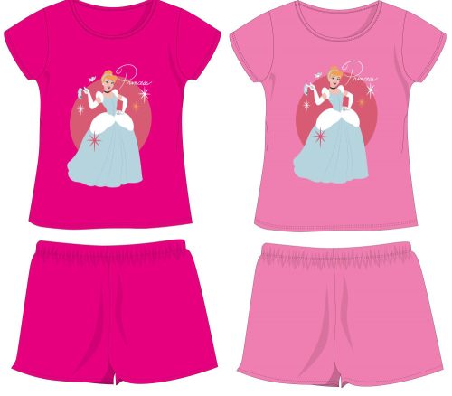 Disney Princess katoenen zomerse set - T-shirt-korte broek set - roze - 110
