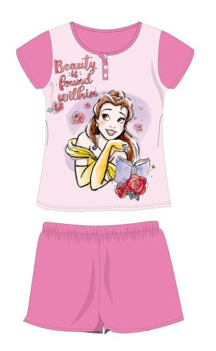 Disney Princess zomer korte mouw kinderpyjama - katoenen jersey pyjama - roze - 104