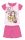 Disney Princess zomer korte mouw kinderpyjama - katoenen jersey pyjama - donkerroze - 104