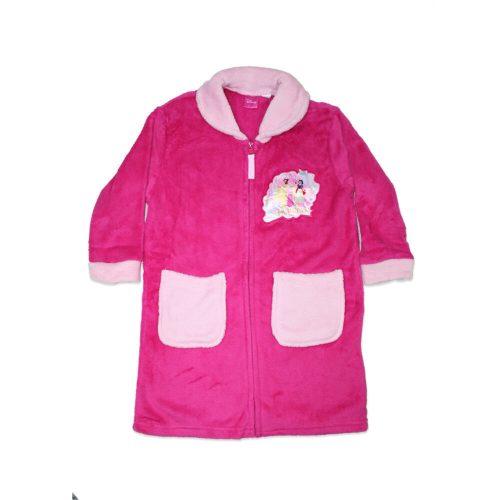 Kinderbadjas met capuchon - Coral - Disney Princess - roze - 128