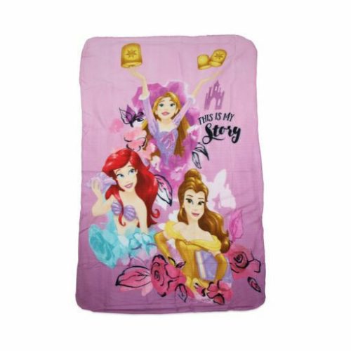 Prinsessen deken voor meisjes - 100 x 150 cm - roze