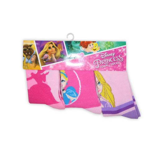 Kinderen katoenen enkelsokken - 3 paar - Disney Prinsessen