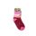 Antislip kinderbeenwarmers - Disney Prinsessen - volledig pluche - Belle patroon - bordeaux-lichtroze - 27-30