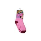 Antislip kinderbeenwarmers - Disney Prinsessen - volledig pluche - lichtroze - 23-26
