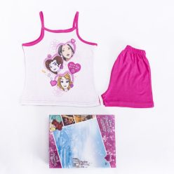   Prinsessen meisjes katoenen pyjama - mouwloze pyjama - zomer set - roze - 128
