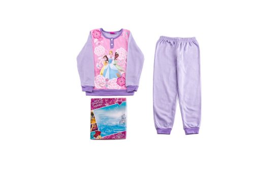 Flanellen kinderpyjama - Disney Princess - lichtpaars - 104