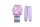 Flanellen kinderpyjama - Disney Princess - lichtpaars - 122