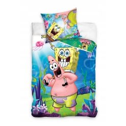 SPONGE BOB Beddengoedset 100% katoen 140x200 + 65x65