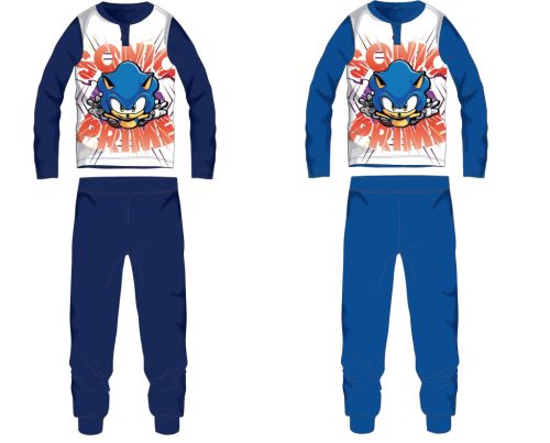 Sonic jersey katoenen pyjama - donkerblauw - 128