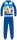 Snoopy long thin cotton children's pyjama - jersey pyjama - medium blue - 122